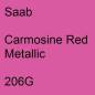 Preview: Saab, Carmosine Red Metallic, 206G.